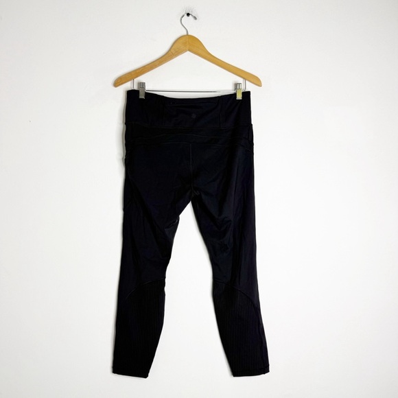 Athleta Vitality Rib 7/8 Tight Leggings Black Size Large - Picture 2 of 7